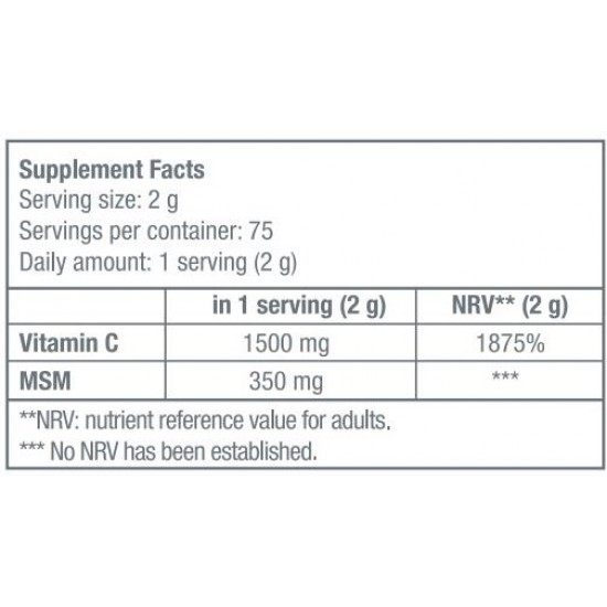 BIOTECH USA MSM + Vitamin C - 150 gr